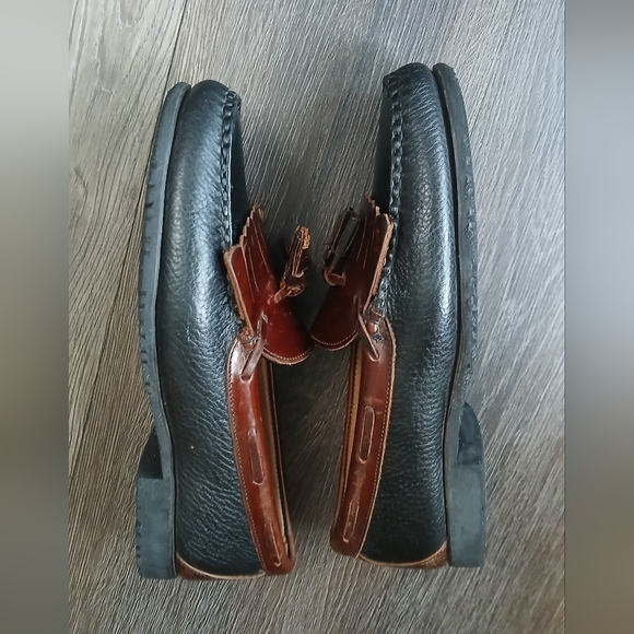 Allen Edmonds Nashua Black Brown Leather Loafers Size 10 D - Picture 4 of 9